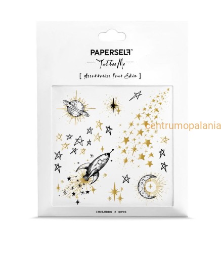 Tatuaż wodny naklejany Galaxy 2szt Paperself