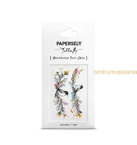 Paperself  Tatuaż naklejany wodny Mini Love Birds