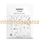 Paperself tatuaż tymczasowy naklejany dla dzieci Meow