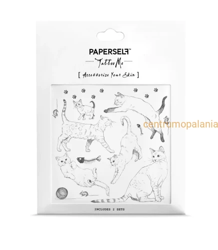 Tatuaż tymczasowy naklejany Meow 2 Paperself