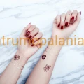 Tatuaż tymczasowy naklejany Burgundy Garden Bracelet Paperself