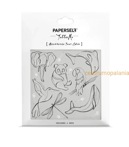Tatuaż tymczasowy naklejany Animal Lines Paperself