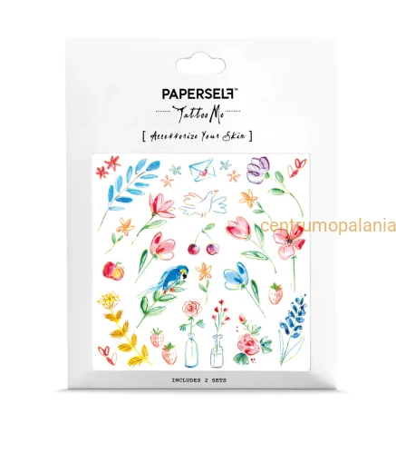 Paperself tatuaż przyklejny naklejka wodna tymczasowa Doodle