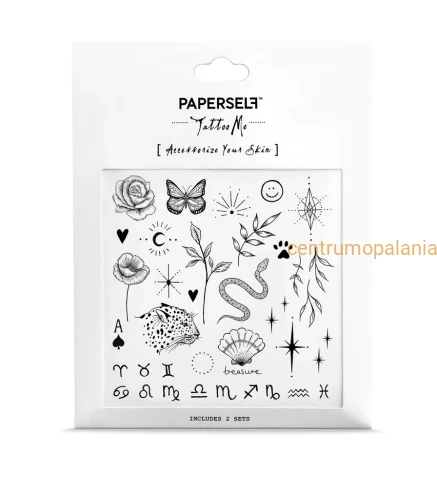Paperself tatuaż przyklejny naklejka wodna tymczasowa Little Motifs