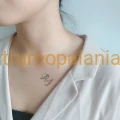 Paperself tatuaż przyklejny naklejka wodna tymczasowa Floral Alphabet
