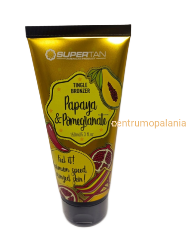 SuperTan Papaya Pomegranate bronzer z tinglem hot