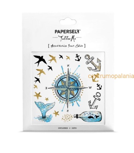 Tatuaż zmywalny Nautical 2szt Paperself