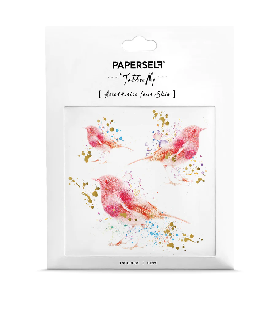 Paperself tatuaż przyklejany na nogę rękę Robin rudzik