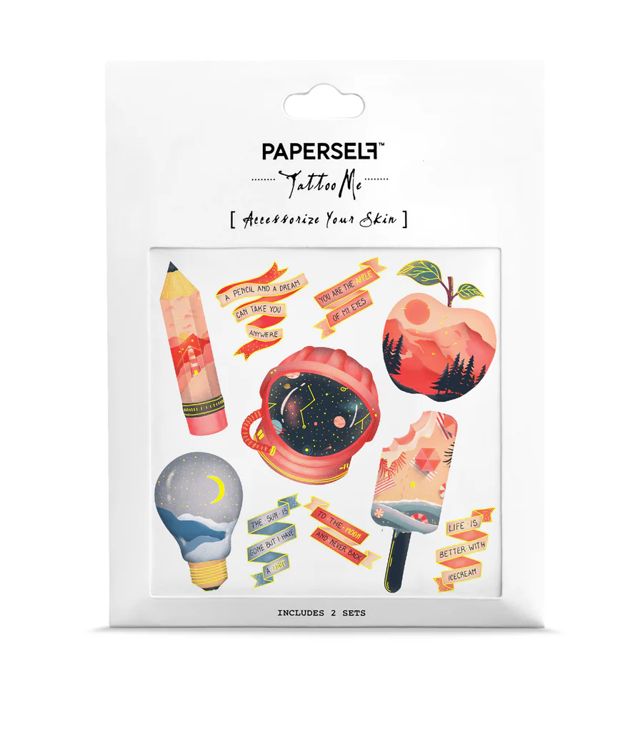 Tatuaż wodny przyklejany naklejka motyw perspektywy Paperself