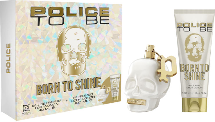 Police Born to Shine woda perfumowana damska z balsamem do ciała zestaw prezentowy
