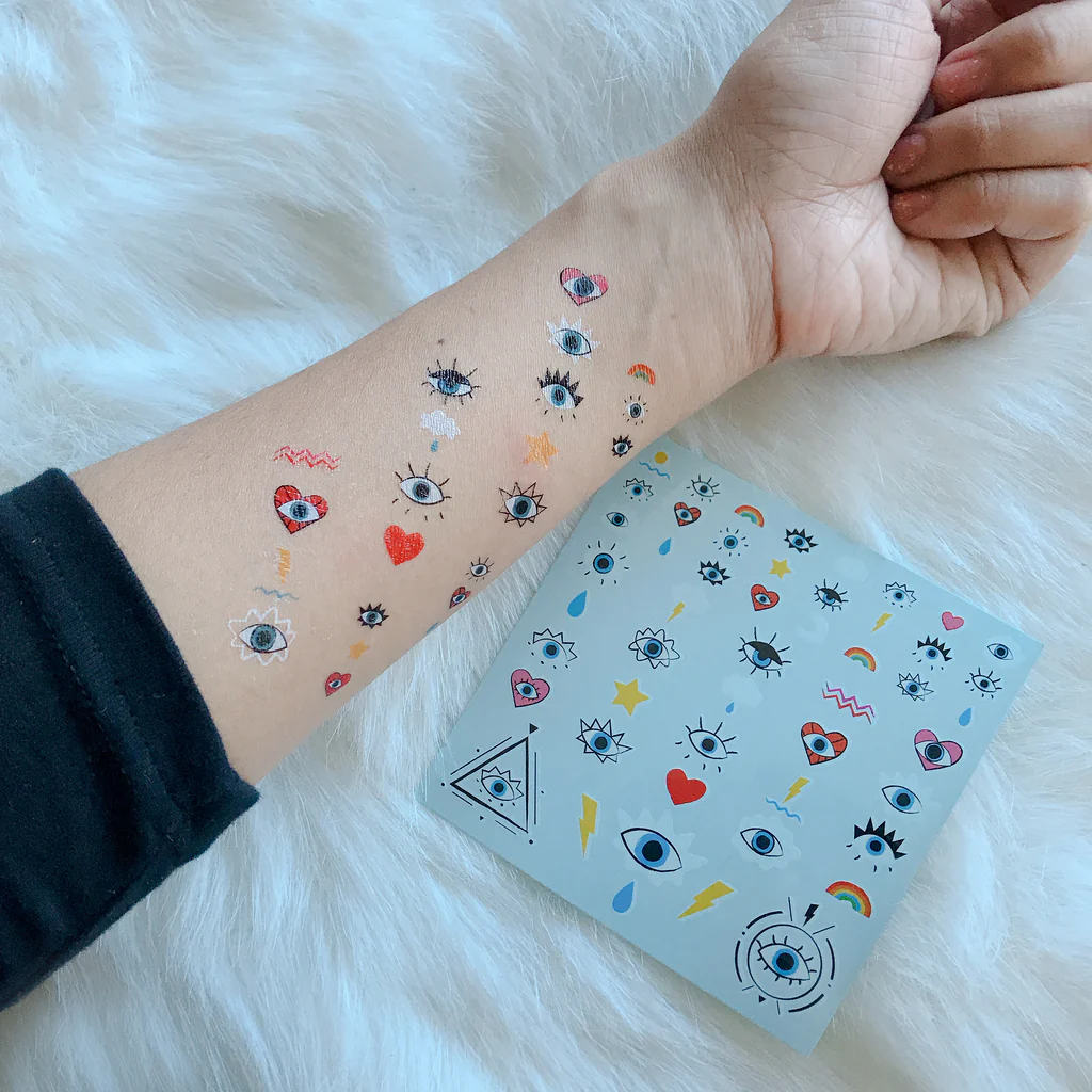 Paperself tatuaż przyklejny naklejka wodna tymczasowa diabelskie oko