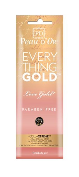 Peau dOr Everything Gold bronzer w saszetce do solarium