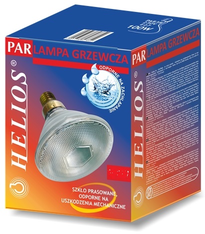 Żarówka lampa podczerwieni Helios Clear IR 100W E27