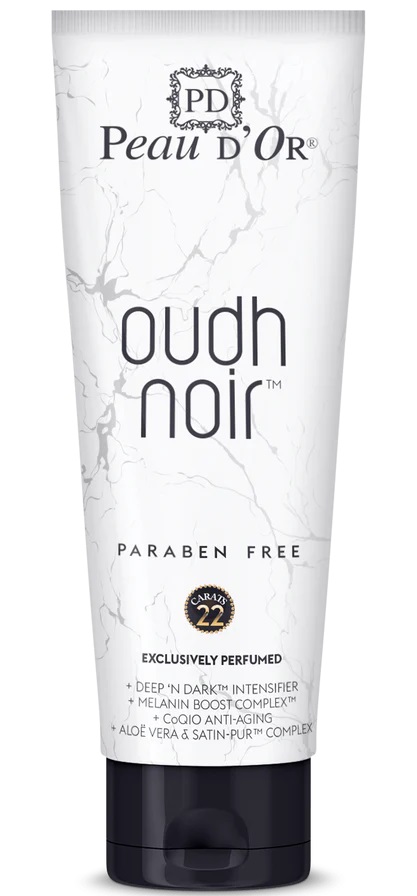 PeauOudh Noir luksusowy krem do opalania 22 karaty